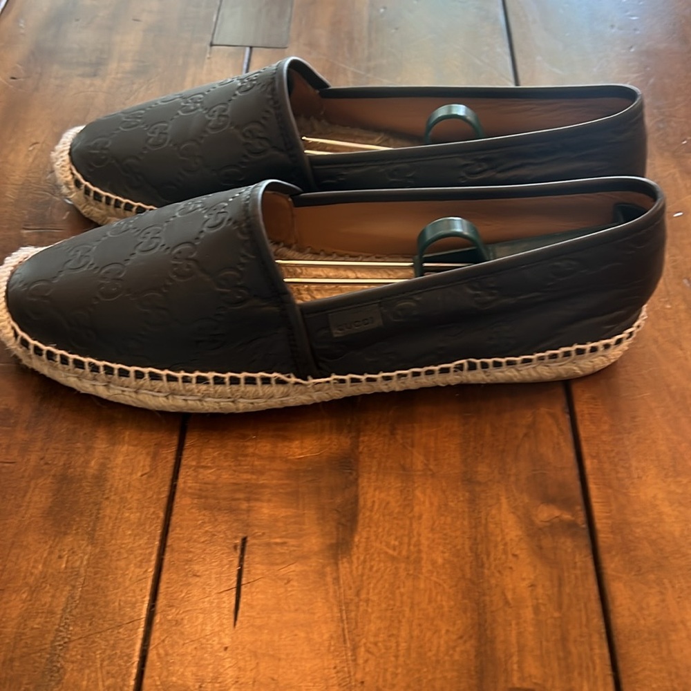 Men’s/Women’s Gucci GG Leather Espadrilles (42) - Picture 3 of 11